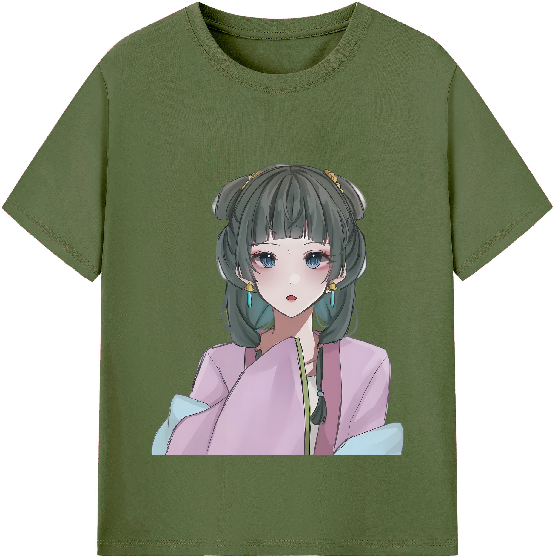 （画像用） 薬屋のひとりごと The Apothecary Diaries 綿100％半袖Tシャツ（フロントプリント）